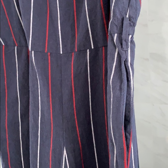 NWT striped vneck wide leg Jumpsuit - Picture 8 of 10